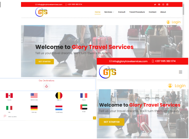 Spektralsoft build a travelling agency website
